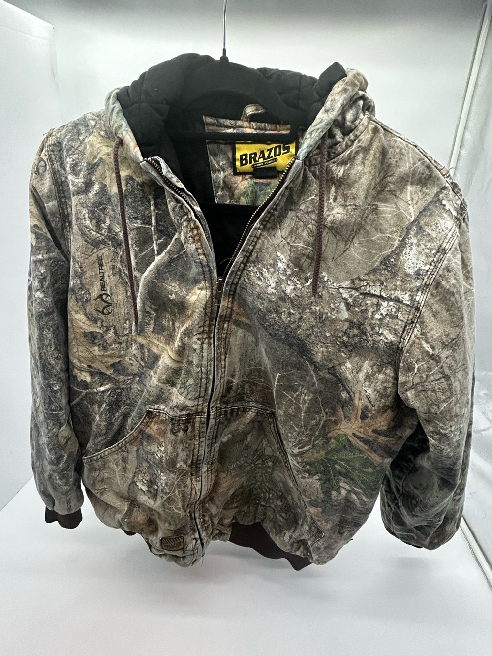 Brazos Men's Realtree Camo Hooded Field Jacket - Brown/Green